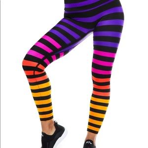 K-Deer stripped leggings